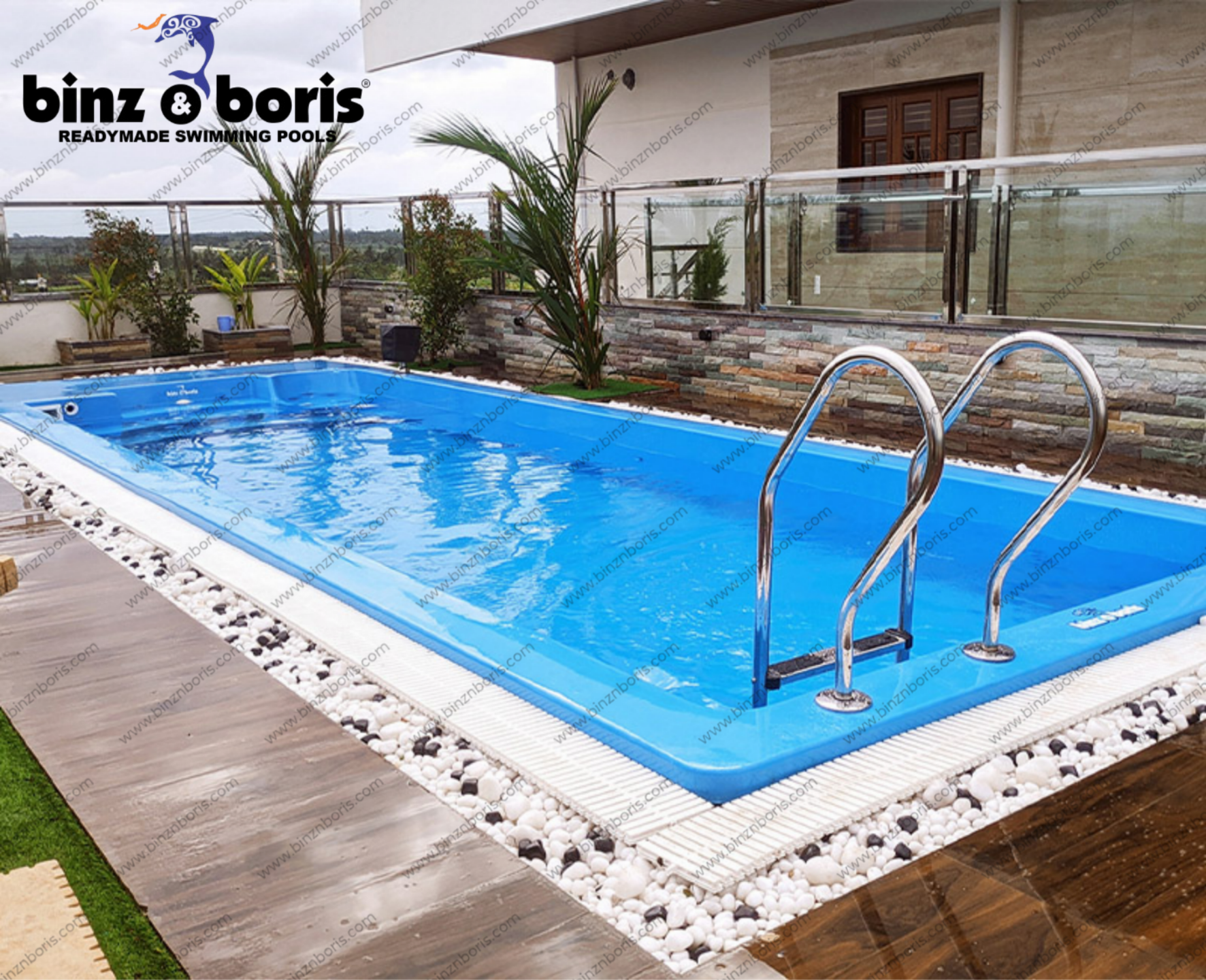 Installation Of Ready Made Pools In Villas